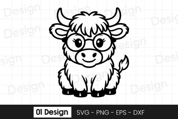 Cute Baby Cow with Glasses SVG PNG: A Designer's Review