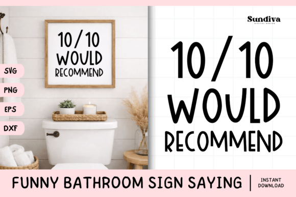 Funny Bathroom Sign Saying SVG 1