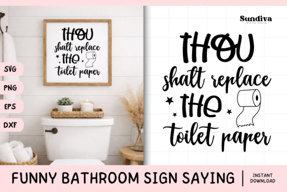 Funny Bathroom Sign Saying SVG 7