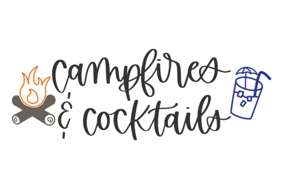 Funny Camping Cocktail Quote