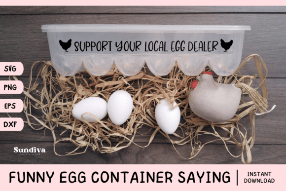 Funny Egg Container Saying SVG 1