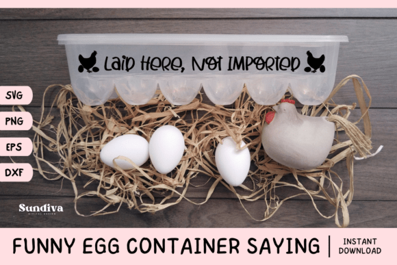 Funny Egg Container Saying SVG 11