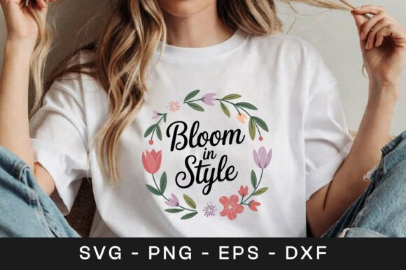 Review: Bloom Style Floral Wreath SVG PNG for Embroidery