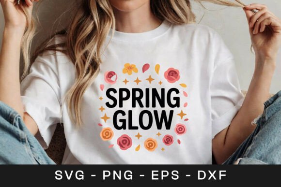 Review: Spring Glow Floral Inspirational SVG PNG for Embroidery